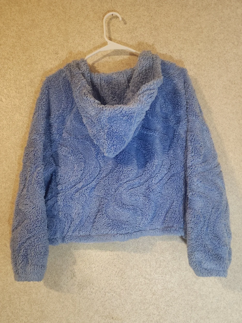 Xersion Light Blue Plush Zip-Up Kids Jacket